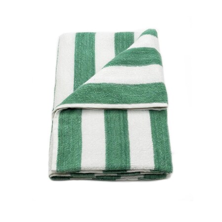 Rifz GOC Cotton Vat Dyed Stripes Pool Towel, Green, 3PK GOCG30701503